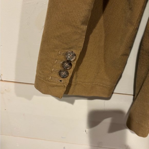 Men’s crew corduroy suit jacket.   All buttons intact. Barely work. - Picture 2 of 3